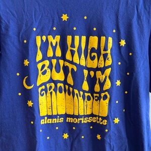 Alanis Morissette T-Shirt with Yellow Text